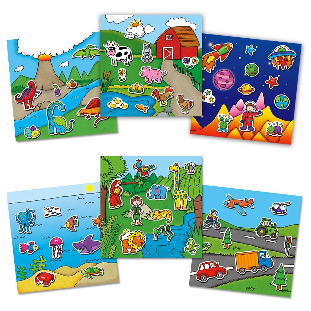 First Sticker Pictures-reusable sticker activity for children